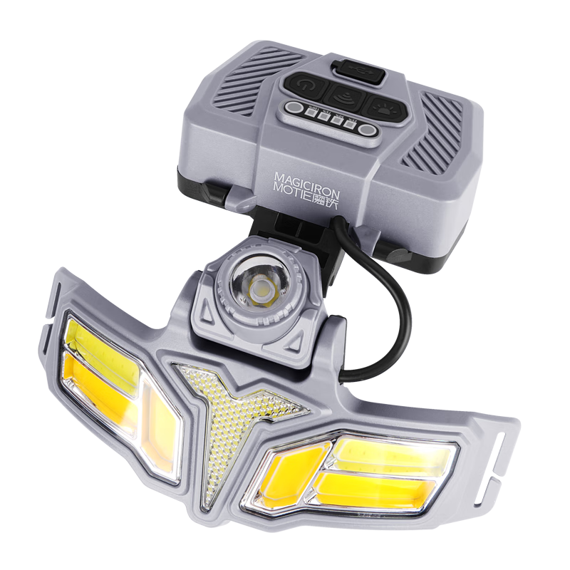 MOTIE Headlamp Hand Wave Sensor High Brightness Long Range Long Battery Life Waterproof Head-Mounted Night Fishing Flashlight Mining Outdoor Fishing Light