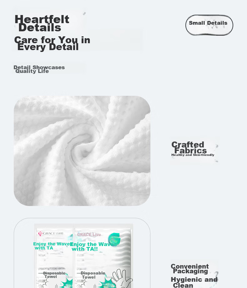 Grace Disposable Compressed Bath Towels, Hotel-Grade Thick And Large, Portable for Business Trips And Travel, Face Towels for Men And Women, 4-Pack 13