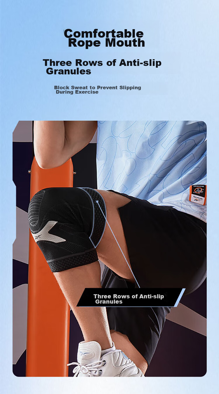 Reebok Knee Brace for Sports, Meniscus Support for Running, Hiking, Basketball, Men And Women, Soccer, Badminton, Fitness Knee Protection, Patella Guard, Size L 6