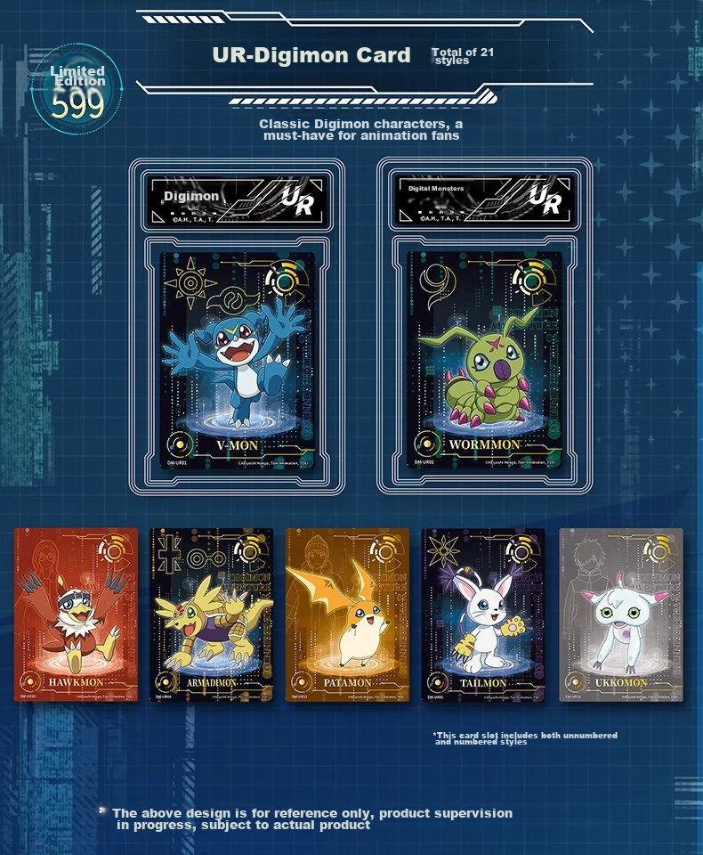 Card.Fun Digital Monster 02 Original Summoning Theater Commemorative Collection Cards Blind Box Cards Premium Cards Brick Anime Official Merchandise Gushi Single Pack (1 Card/brick) 13