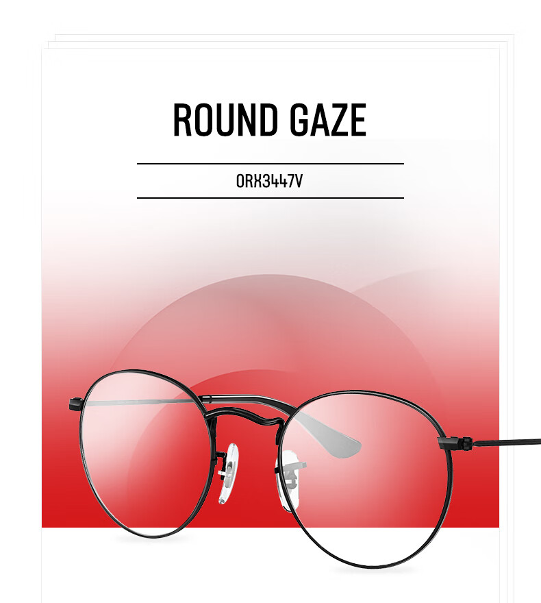 RayBan RayBan Myopia Glasses, Round Retro Frame, 0RX3447V 3