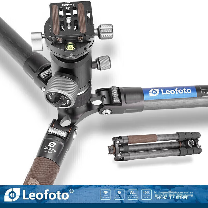 Штатив Leofoto LX-284CT+XB, легкий, портативный, для фото- и видеосъемки, двухпанорамная шаровая головка, профессиональный штатив-монопод