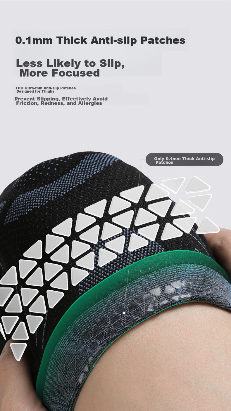 Keep Sports Knee Brace for Men, Running Jump Rope Anti-Slip Basketball Joint Meniscus Fixation Knee Protector, Xuanmo Black, Size S 7