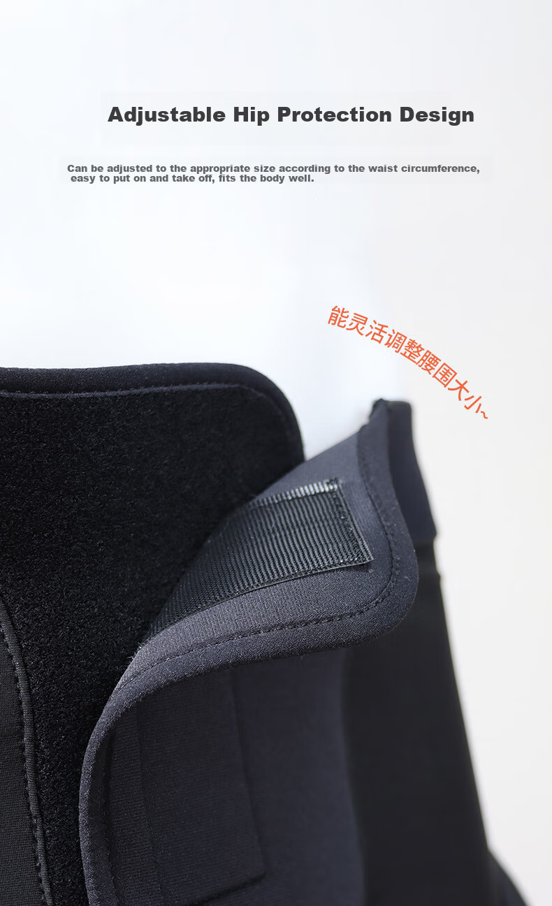 YEON Ski Protective Gear Set Hip Pads Knee Pads Protective Shorts Unisex Anti-Fall Ski Roller Skating Set XL 4