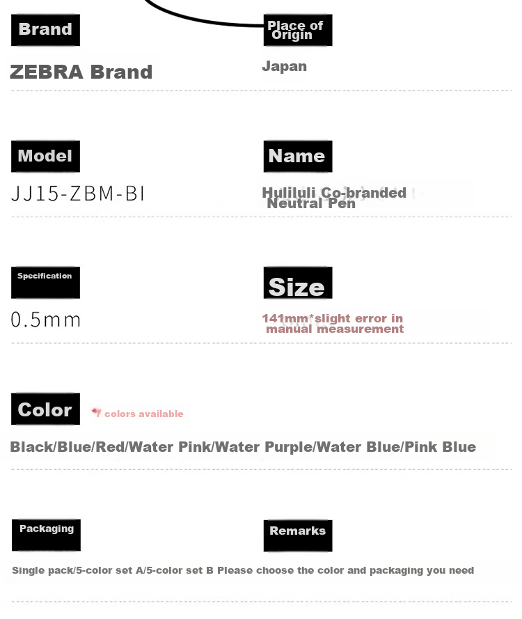 ZEBRA JJ15-WI Limited Edition Neutral Pen, 0.5mm Bullet Tip, Push-Button Signing Pen, Colorful Student Note-Taking And Journaling Pen, White Barrel with Red Ink, Single Pe 11