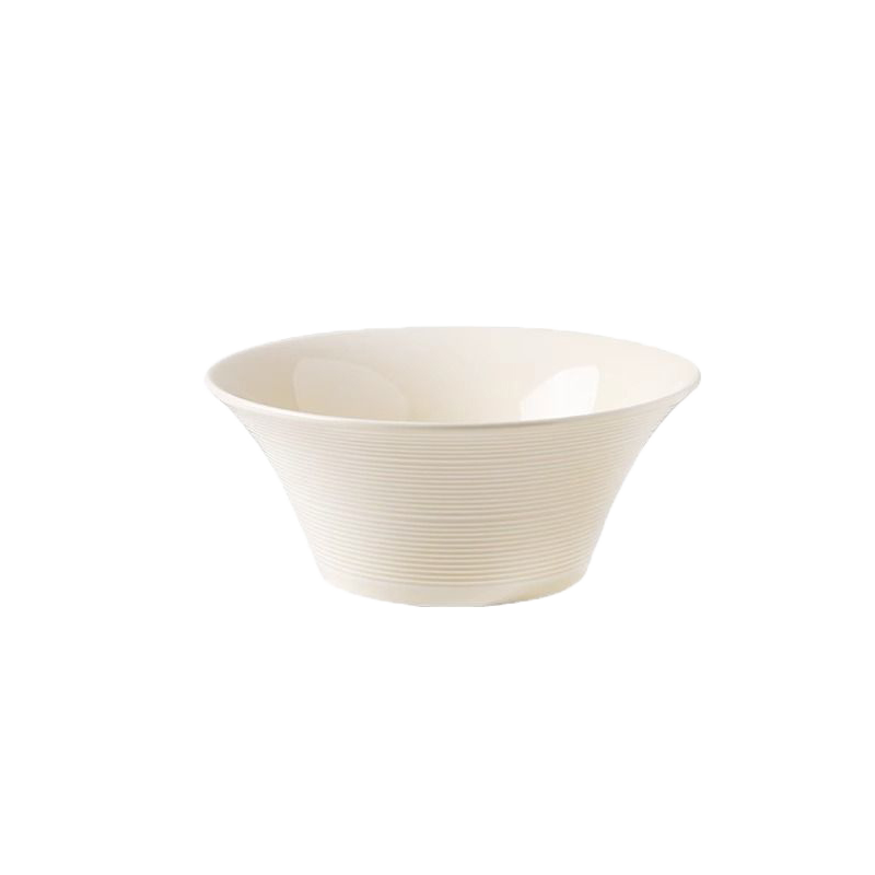 Haoya Underglaze Color Jingdezhen Ceramic Bowl and Plate Tableware Milan 8-inch Spiral Soup Bowl Set of 2
