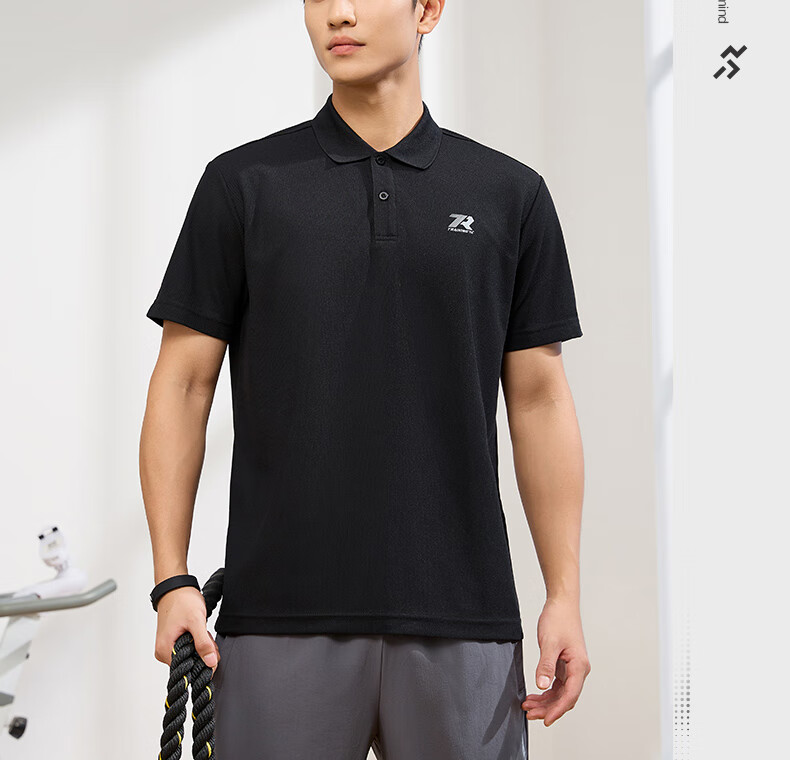 361° Men's Short Sleeve T-Shirt Spring Summer Sports Quick-Dry Running Fitness Polo Shirt 652624109H-5 15