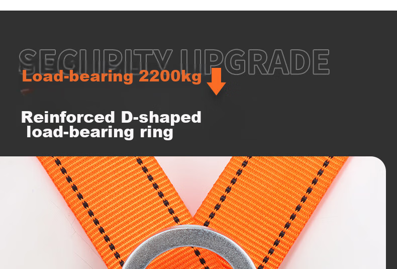 Locroyon Five-Point Safety Harness, High-Altitude Work Safety Rope, Full-Body Fall Protection National Standard, Single Large Hook 1.8 Meters [Beijing Warehouse Fast Delivery] 7