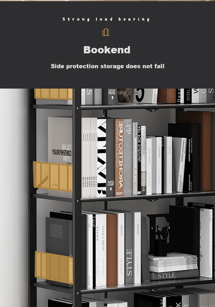 Anerya Simple Floor-Standing Iron Art Movable Folding Storage Rack, No Installation Required, Five-Tier Carbon Steel White 9