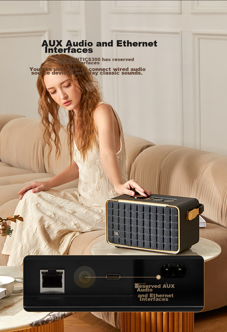 JBL A300 Platinum Edition WiFi Bluetooth Speaker, High-End Outdoor Portable Home Computer HIFI Desktop Speaker, Birthday Gift for Men And Wome 7