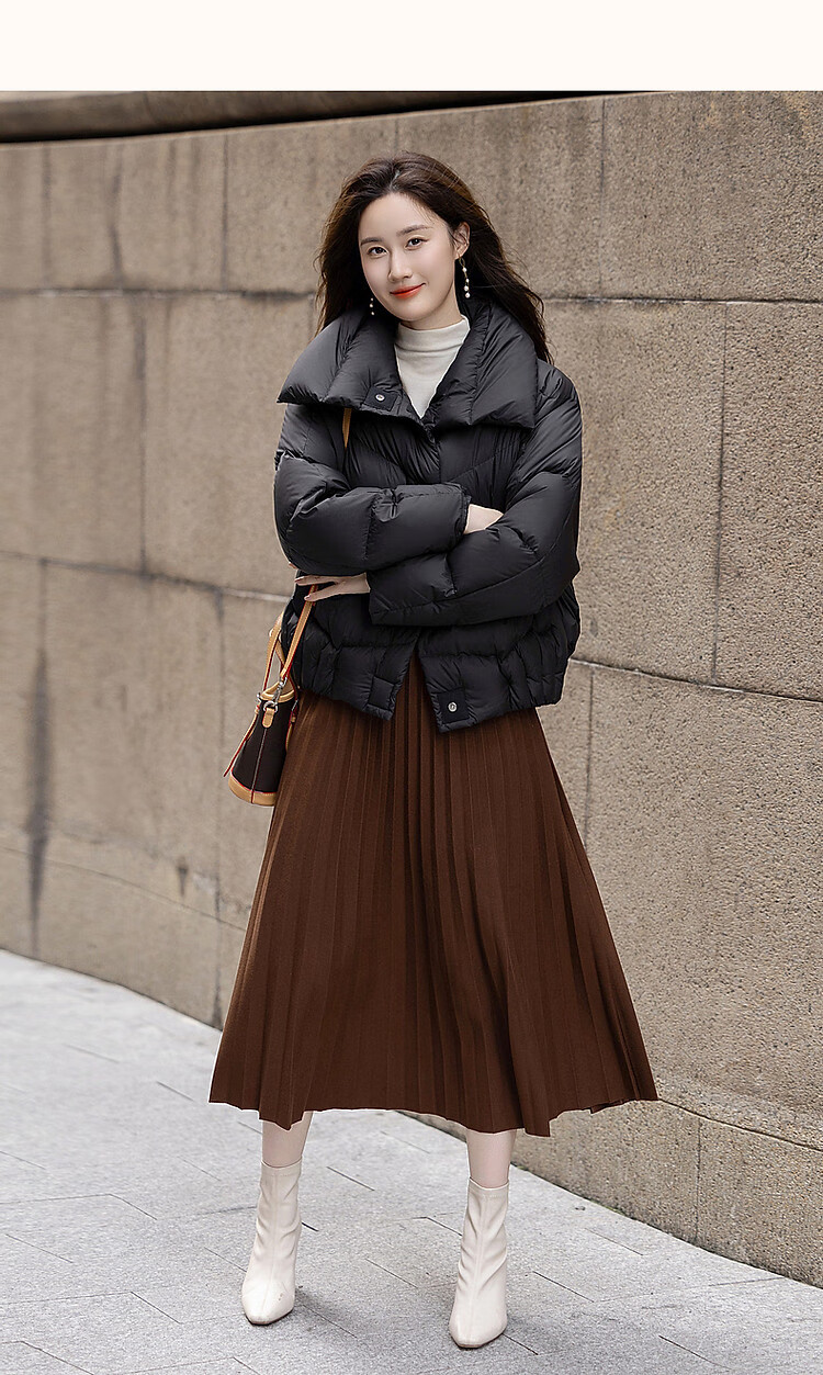 Dme [Urban Light Outdoor] Winter 400T Spring Yafang Pressure-Elastic Fluffy 90% Duck Down Puffer Jacket down Coat for Wome 15