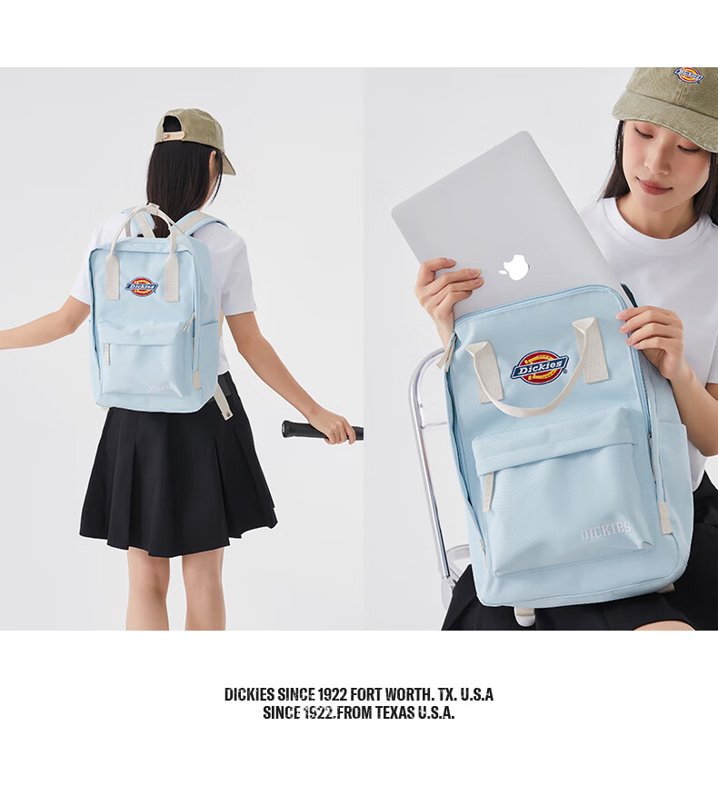 Dickies Lightweight Backpack for Girls, 13.3/15 Inch Laptop Bag DK Student Backpack Travel Women's Backpack 8