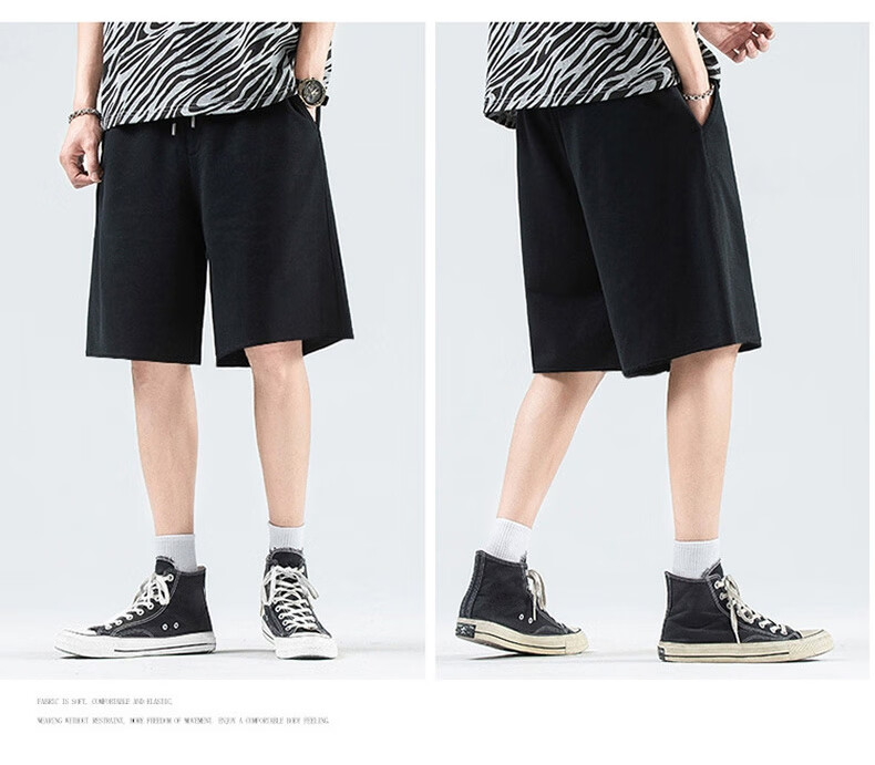 Warrior Pure Cotton Shorts for Men, Summer Breathable Casual Pants, Loose-Fitting Youth Running Fitness Sports Shorts B 13
