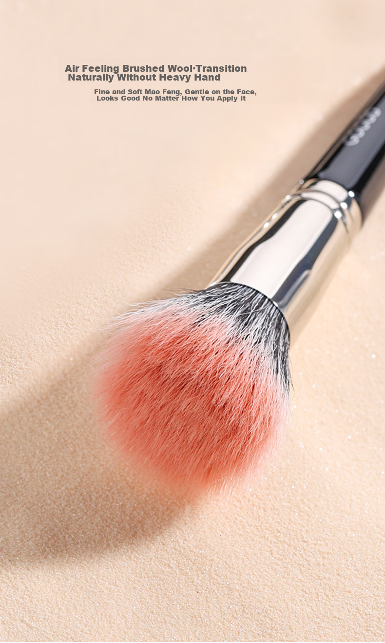 Goood 8501 Extra-Large Wool Blush Brush, Color Brush, Makeup Brush, Highlighter Brush, Powder Brush (Professional Single Brush for Beginners, Makeup Tool with Protective Sleeve) 7