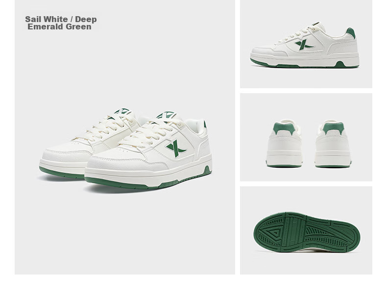 XTEP White Space | Men's Sneakers, Skateboard Shoes, Casual Shoes for Spring And Summer, Breathable, Lightweight, Soft And Bouncy, Leisure Shoes for Me 10