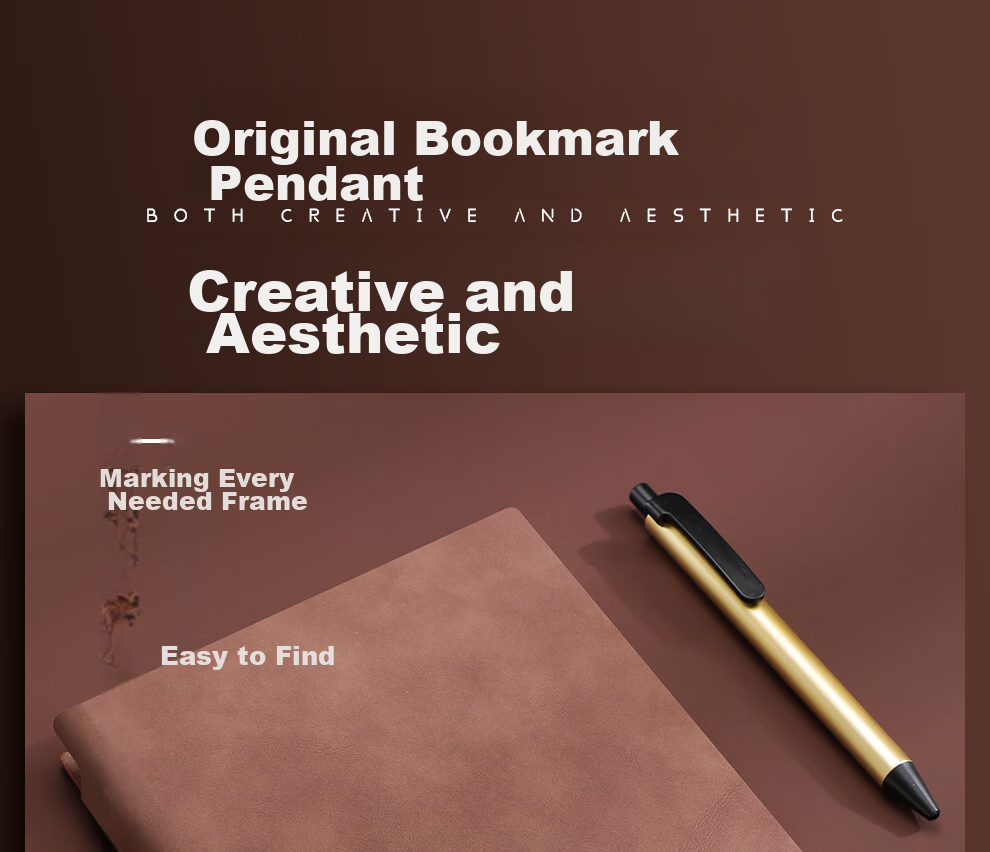 Faramon Notebook, Vintage Sheepskin Leather, A5 Size, Thickened, 360 Pages, Journal with Pen Insertion, Work Meeting Record Book, Business Office Diary, A5 Brown - Have Ambition And Achieve Greatness 17