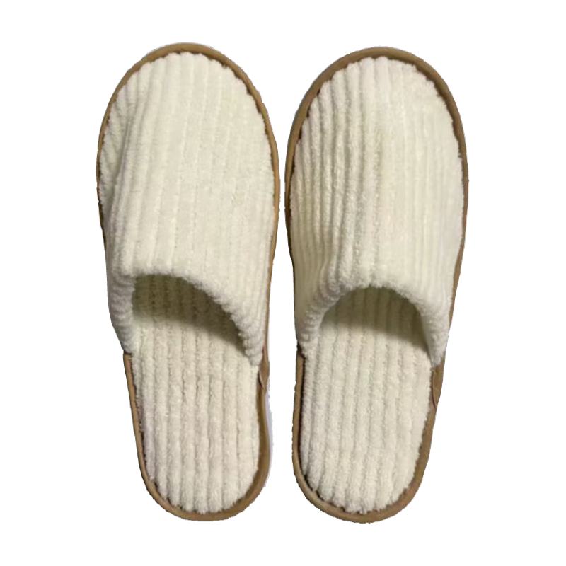 Liomirror Hotel Disposable Slippers Thickened Cotton Indoor Guest Slippers for Men and Women Portable Travel Home Slippers
