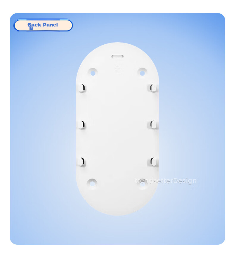 Trendsetter Adhesive Mounting Plate for 360° Visual Doorbell, Compatible with 5Pro/1P/D819 Bracket Base Wall-Mounted Adhesive Patch, Smart Doorbell Wall-Mounting Base, Strong Adhesive, Secure And Reliable 8