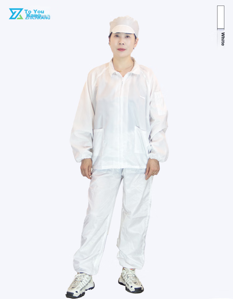 Zhierkang Antistatic Two-Piece Coverall with Hood, Blue 3XL, Clean Room Protective Workwear for Dust-Free Environments And Paint Spraying 7