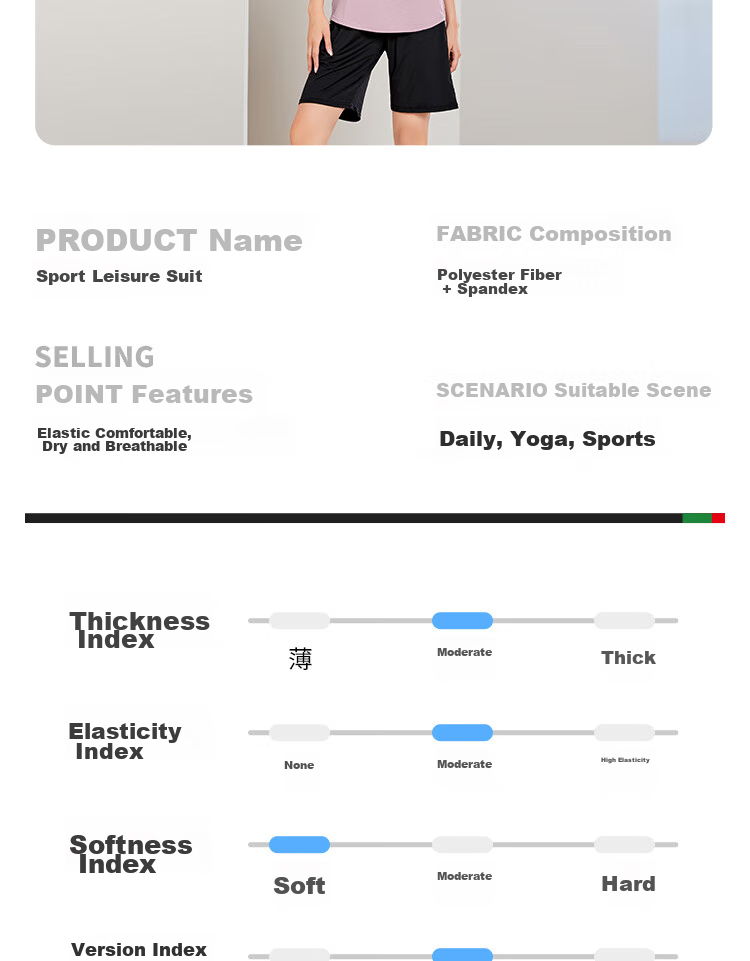 Fandimu Women's Sports Set, Spring And Autumn Breathable Running Morning Exercise Outfit, Casual Yoga Fitness Cycling Badminton Two-Piece Set 8