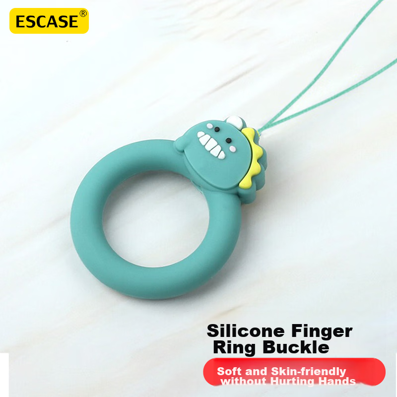 ESCASE [Single Pack] Phone Lanyard Camera Short Wrist Strap Wallet USB Drive Key ID Pendant for Apple IPhone Xr/Xs/Max And Other Smartphones, Silicone Soft Small Dragon ES-XR2