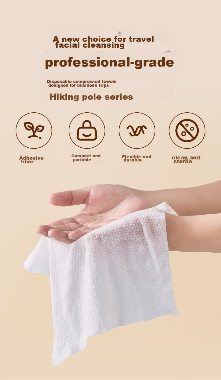JD Original [Thickened And Enlarged to 30*60cm] Disposable Compressed Towels Face Wipes for Travel And Hotels, Portable, Pack of 12 4