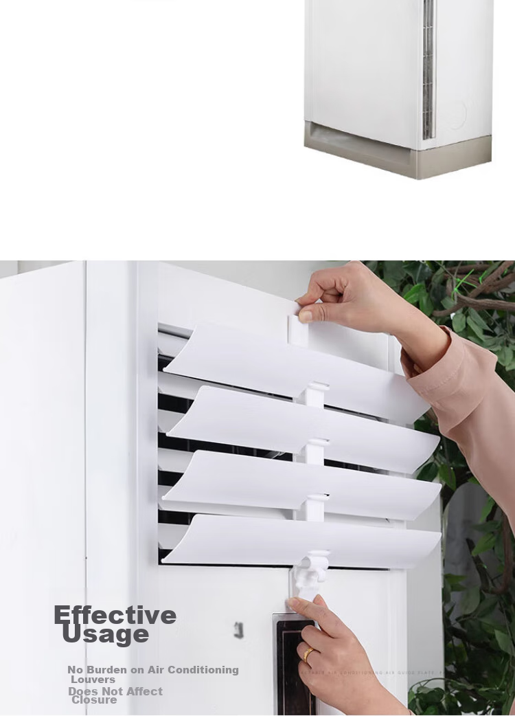 Jiashigao Floor-Standing Air Conditioner Wind Deflector, Postpartum Use, Anti-Direct Blowing, Multi-Level Adjustment, Extendable ABS Cabinet Style, Universal 5