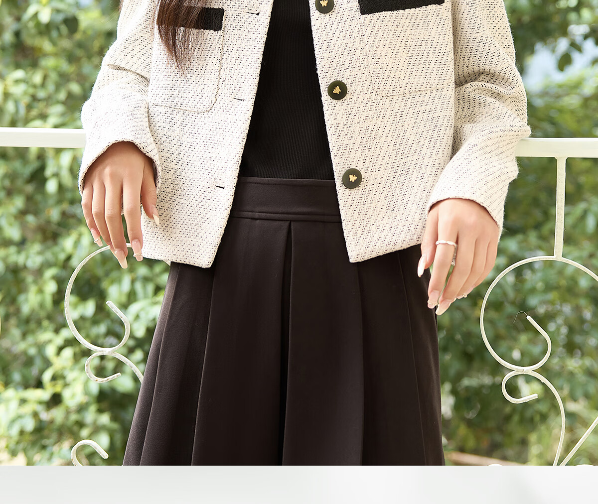Taxiang Xiaoxiang Style Women's Jacket for Spring And Autumn, Petite Women's Outerwear, Versatile Short Cardigan Coat T51D020 4