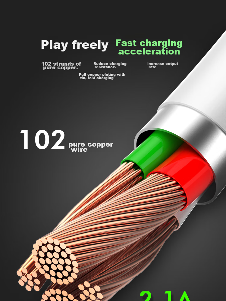 ESCASE Type-C Data Cable, 3 Meters Long, Fast Charging Extension, 2.1A Charger Cable, Suitable for Tablets, Fast Charging for Honor X60, Huawei Nova 13, Redmi Note 14 Pro, Anti-Interference Ci9 White 6