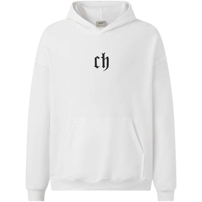 CHINISM CH Sweatshirt for Men, Spring And Autumn Classic Simple Couple's Top, Heavyweight American-Style Hoodie, Sports Casual Pullover Hooded Sweatshirt