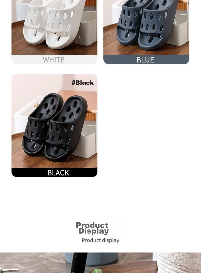 Huameijianbu Indoor And Outdoor Quick-Drying Draining Slippers, Thick-Soled Squishy Feel Non-Slip Sandals HM929 Yellow 40-41 11