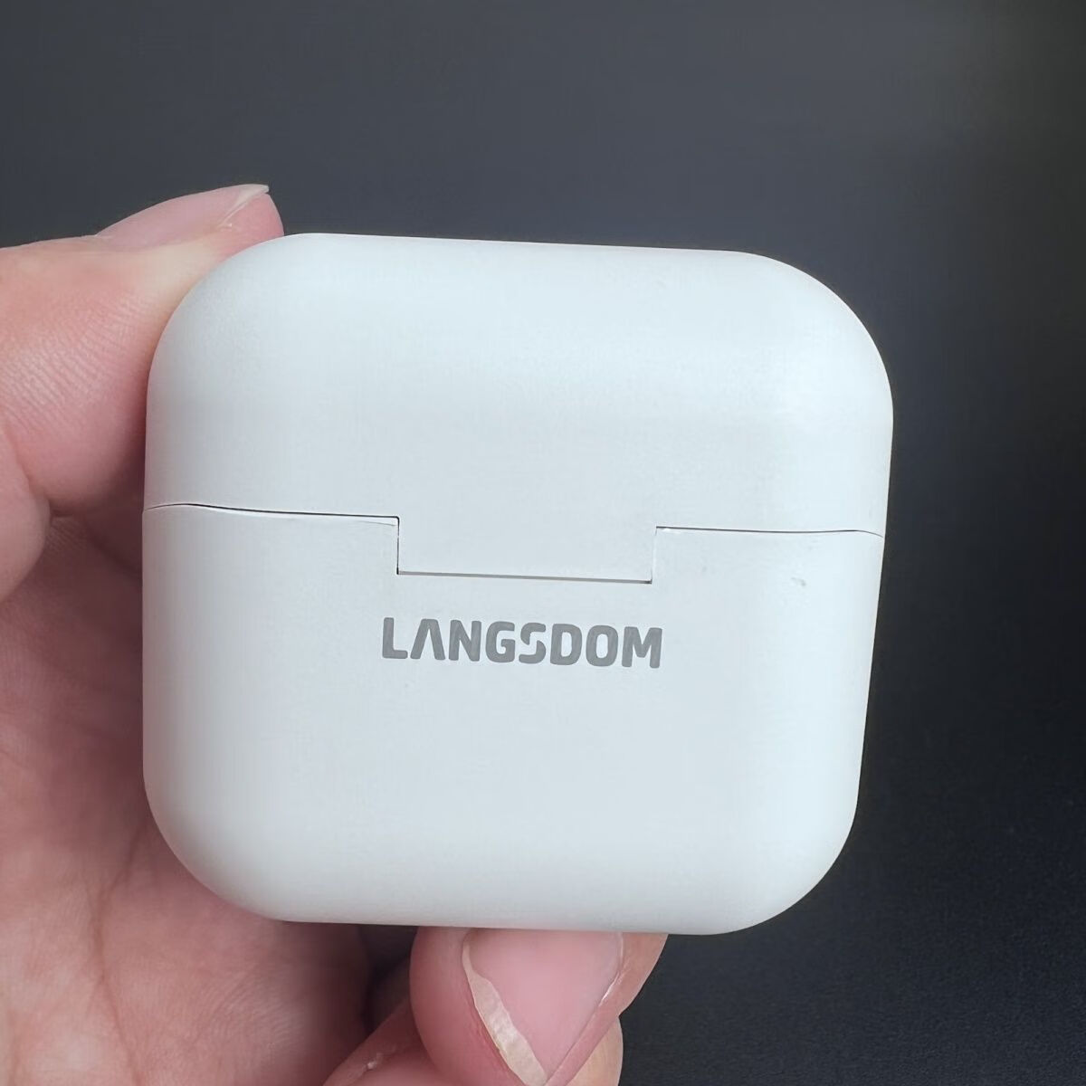 Langston True Wireless Noise-Cancelling Bluetooth Earbuds Long Battery Life Music Gaming Dual Mode MG White 8
