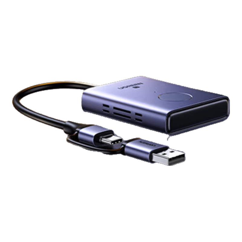 UGREEN HDMI Wireless Screen Mirroring Device USB/Type-C HD Conference Screen Sharing Adapter for Laptops to Connect TV Monitors Projectors Point-To 50-Meter Transmission 25374