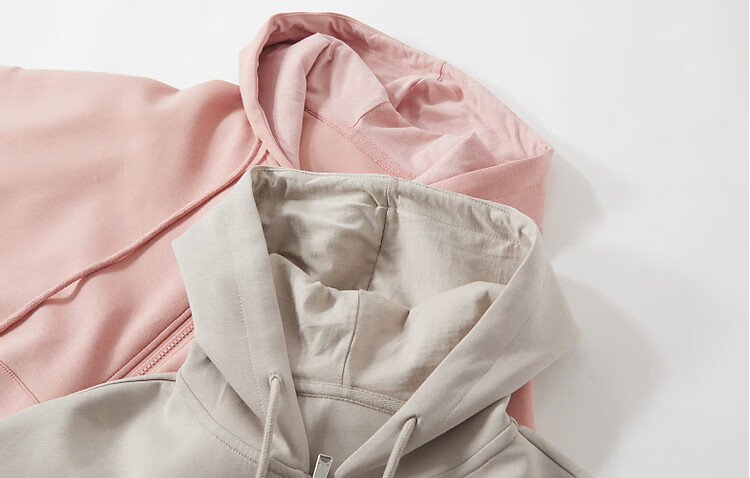 Dme Vitality Sports Series Spring Autumn Hooded Air Layer Long Sleeve Drop Shoulder Slightly Stretchy Pocketed Short Cotton Jacket 11
