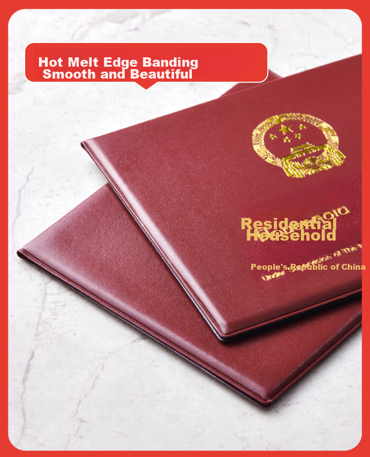 JONEVEE Household Register Cover, Resident Household Register Protective Cover, Document Case, Jujube Red Color ZWHK-04 (10 Insert Pages) 7