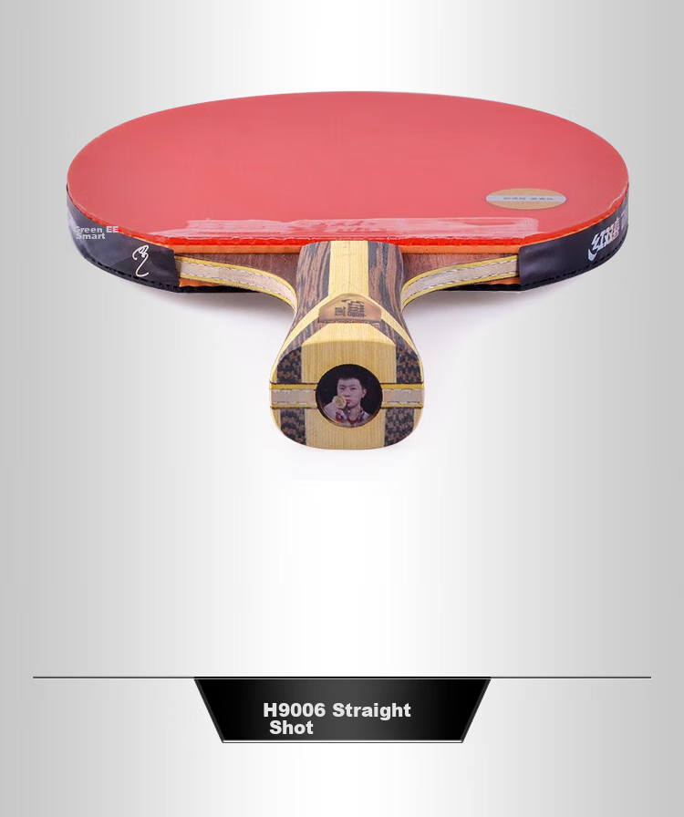 DHS Nine-Star Penhold (Fast Delivery from Beijing Warehouse + Racket Cover), Table Tennis Paddle F9002 Penhold Grip Single Racket 9