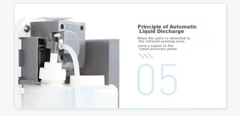 MODUN M-D12 Sensor Wall-Mounted Soap Dispenser, Bathroom Hand Soap Machine with Soap Liquid Container 12