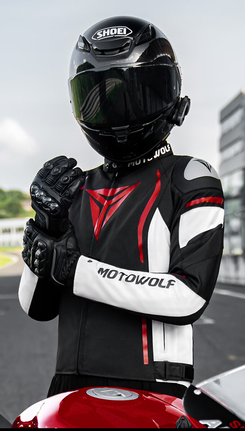MOTOWOLF Motorcycle Riding Jacket Autumn Winter Unisex Four-Season Protective Racing Gear 10