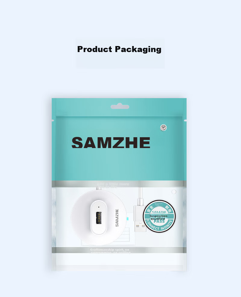 SAMZHE USB2.0 Hub with 4 Ports, Expansion Dock, Laptop And Desktop Computer Multi-Port Adapter with Power Supply Port, 1 Meter White HB21-2 16
