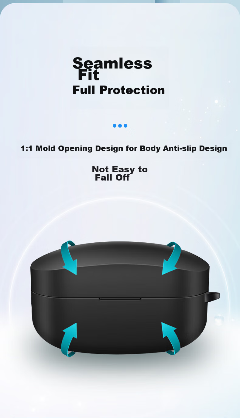 Masentek Earphone Protective Case for Sony WF-C710N Bluetooth Earbuds TPU Soft Silicone Storage Cover Shockproof Transparent 4