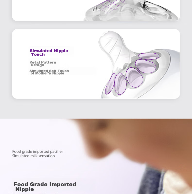 AVENT Philips AVENT Wide-Neck Natural Soft Nipple for Newborns And Infants, 3-6 Months, Imported Pair 9