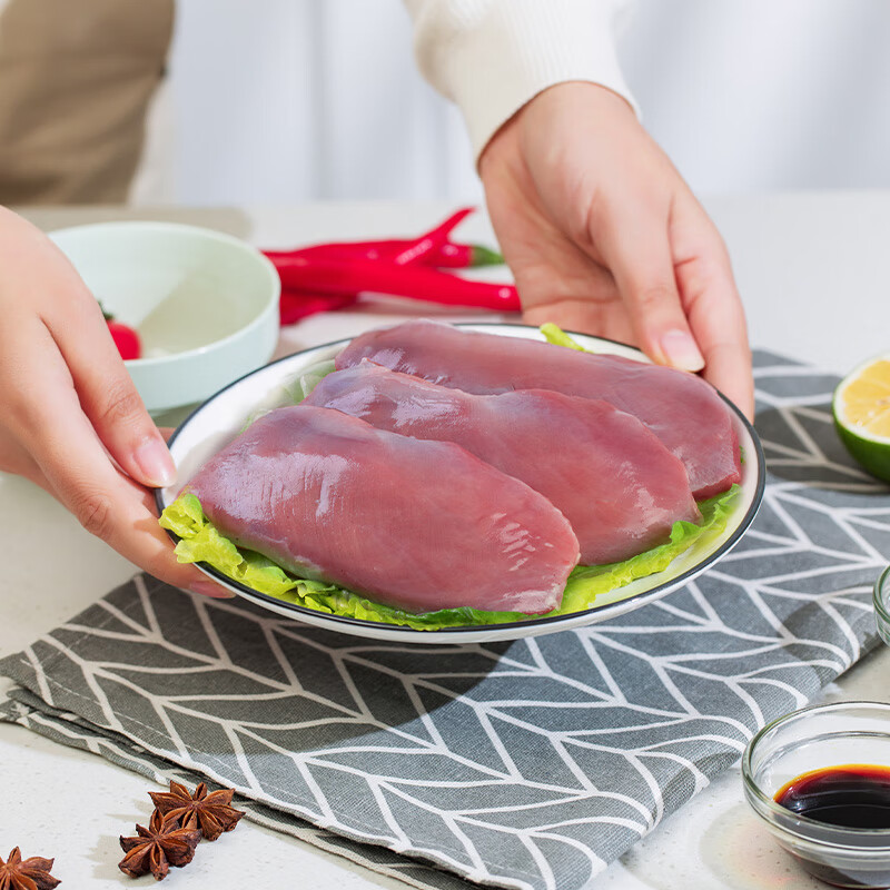 华英（HUAYING）精切去皮鸭胸肉2斤冷冻鸭脯肉烧烤健身食材