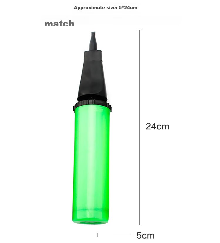 Qingwei Balloon Pump Inflator, Set of 2, Birthday Scene Decoration, Wedding Room Decorations, Durable Plastic Type 1