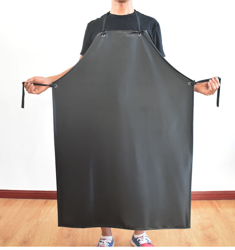Lido According to Chen Waterproof Apron PVC Acid and Alkali Resistant Waterproof Oil-Proof Double-Layer Composite Durable Kitchen Apron for Fish Processing and Aquatic Products Extra Large Thickened W 2