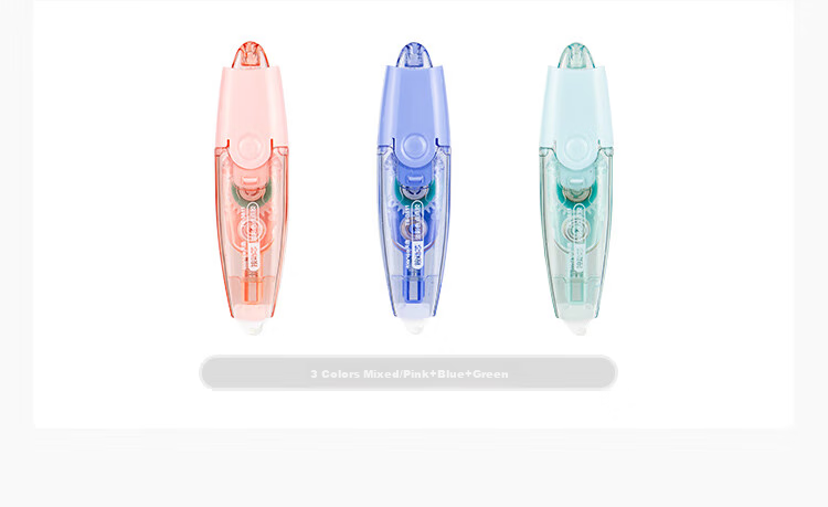 TIANSE Creative Pen-Shaped Dots Double-Sided Tape, 5mm*3M, Children's Handmade Double-Sided Tape, Erasable Craft Tape Core, TS-3811, Pack of Three 13