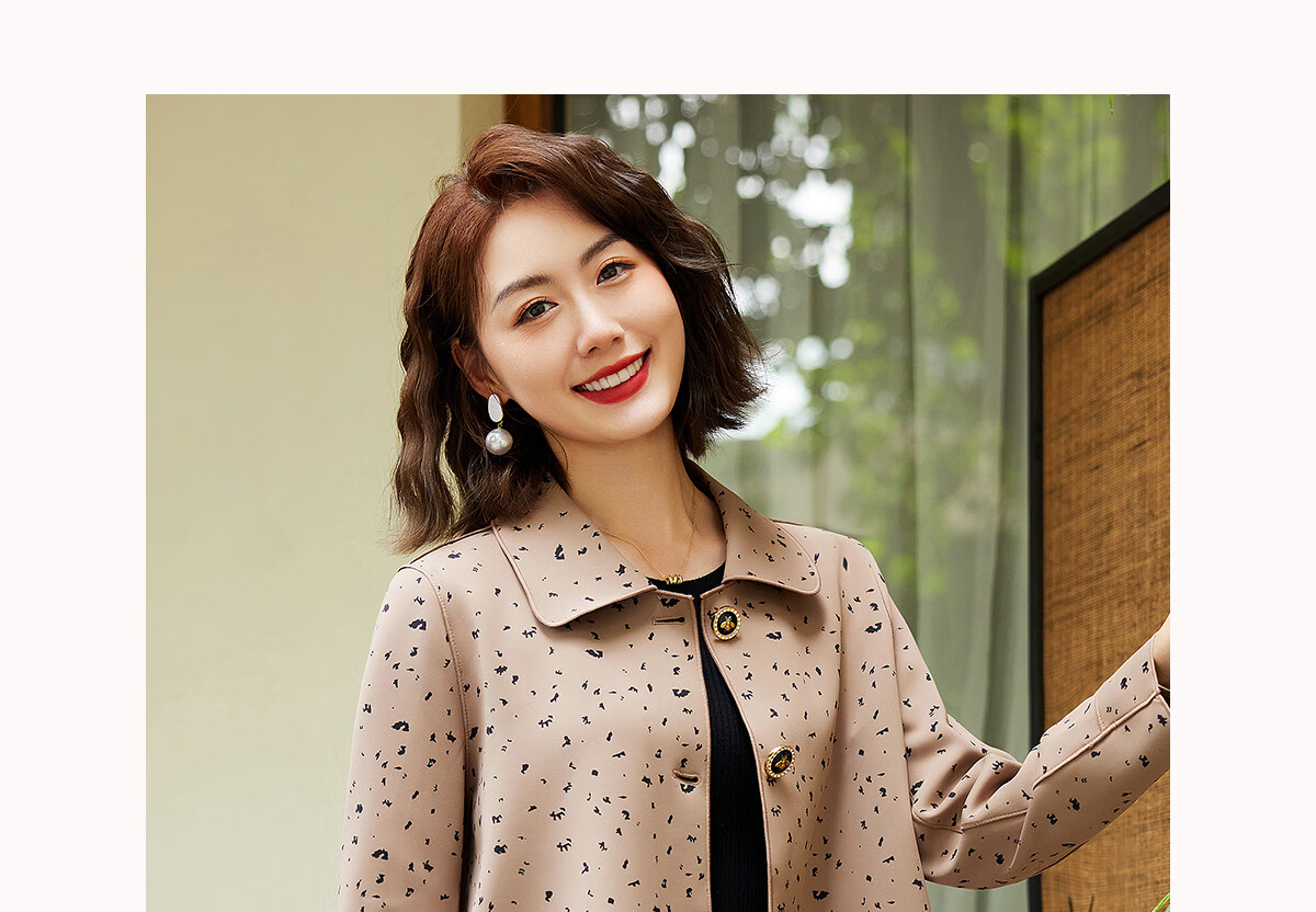YUZHAOLIN Middle-aged and Elderly Women's Spring and Autumn Coat Elegant Mom Jacket Y243U3012 10