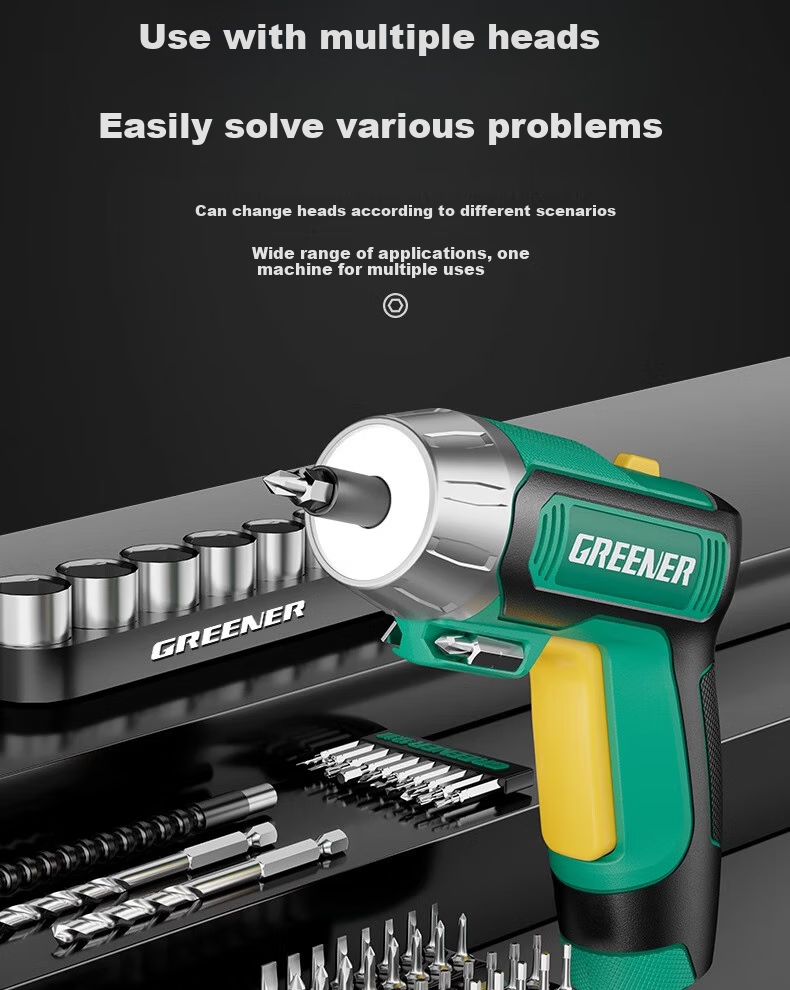 GREENER Advanced Goddess Edition 37-Piece Portable Electric Screwdriver Multifunctional Cordless Household Mini Screw Gun 21