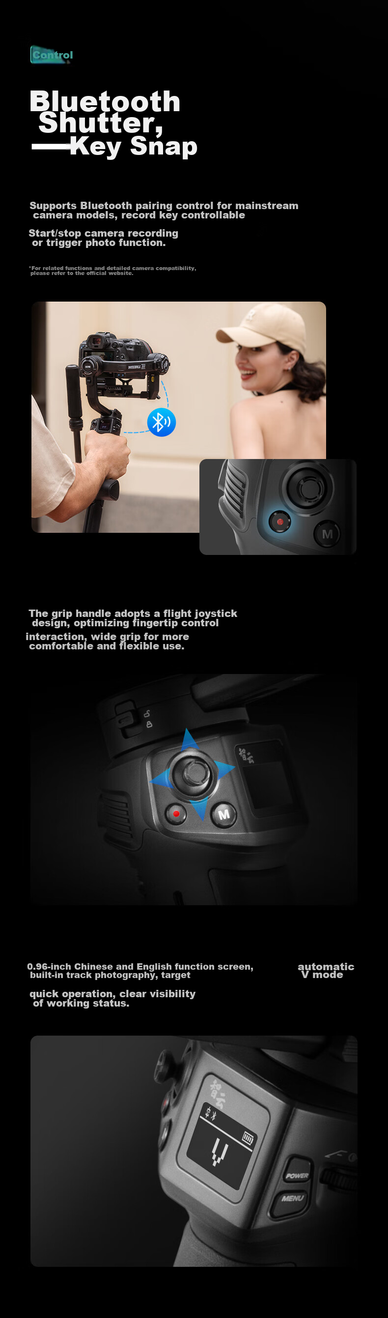 Zhiyun WEEBILL 3S Camera Stabilizer Handheld Gimbal, Anti-Shake Professional Handheld Shooting for Commercial Use, 3kg Load Capacity, DSLR And Mirrorless Camera Gimbal Kit 10