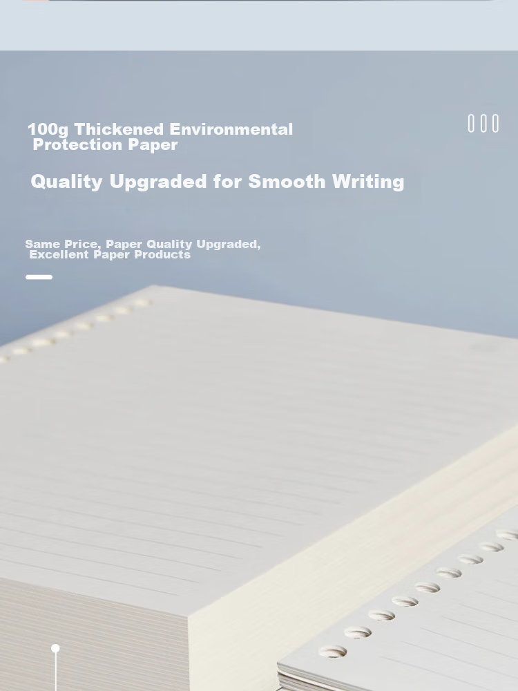 Sannianerban 3-Pack 26-Hole B5 Ruled Loose-Leaf Refill Paper for Student Writing, Thick Removable Notebook Refill Paper, B5 Ruled Refill Paper for Notebooks And Journals, 3 Packs 3