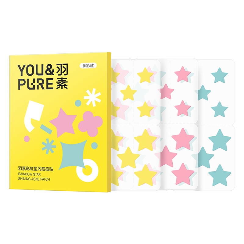 Yusu Acne Patch Star-Shaped Concealer Invisible Acne Sticker Cute Pimple Patch Makeup-Friendly Birthday Gift for Men and Women